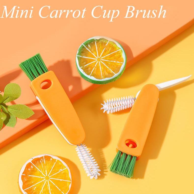 #Mini carrot shape cleaning brush