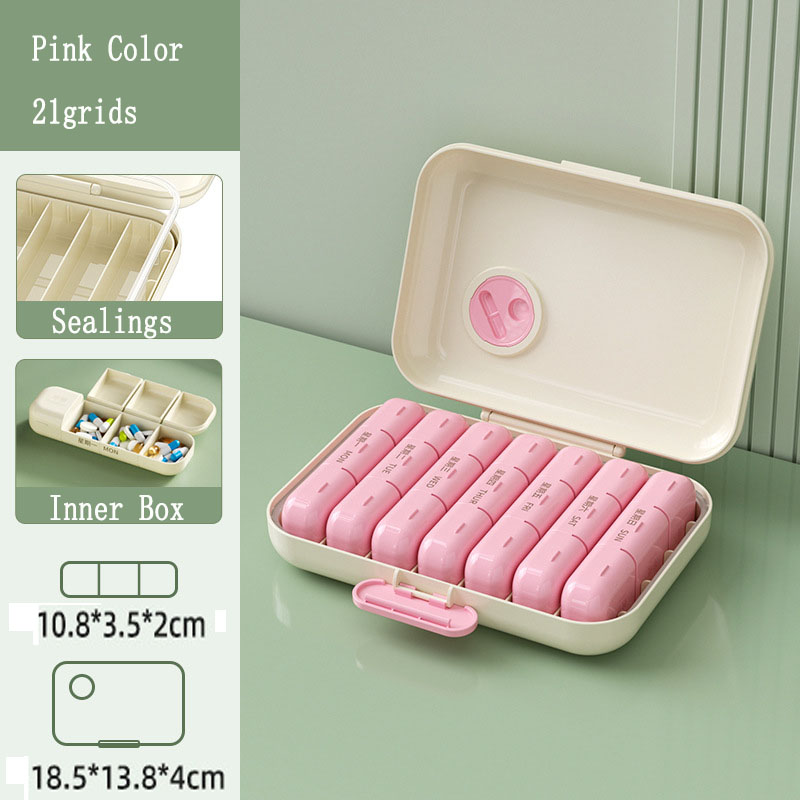 7 Days Pill Storage Box With Customized Logo