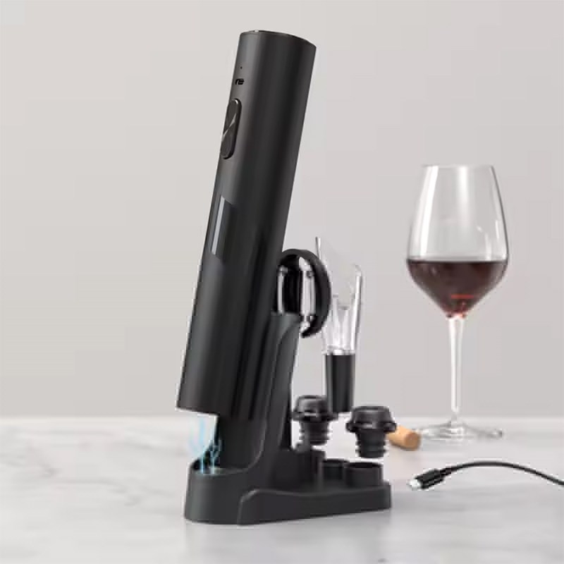 Conjunto de abridor de vinho elétrico recarregável